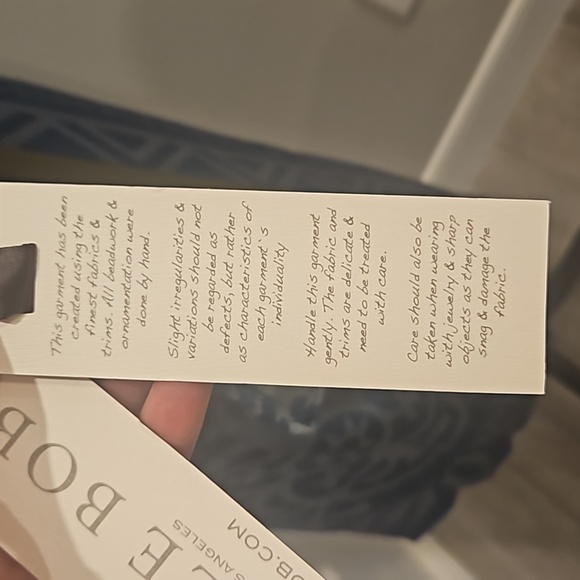 NWT Hale Bob | Blue & Green Print Silk Mid Length Dress with sleeves | La… - Picture 8 of 11